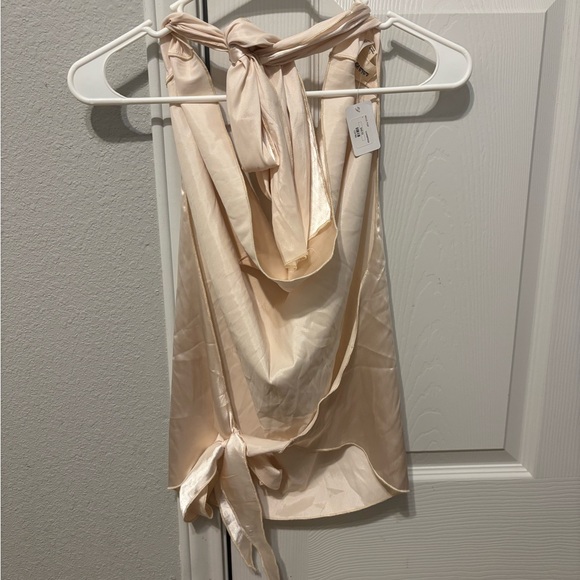 Champagne Color Halter Top - Picture 3 of 6